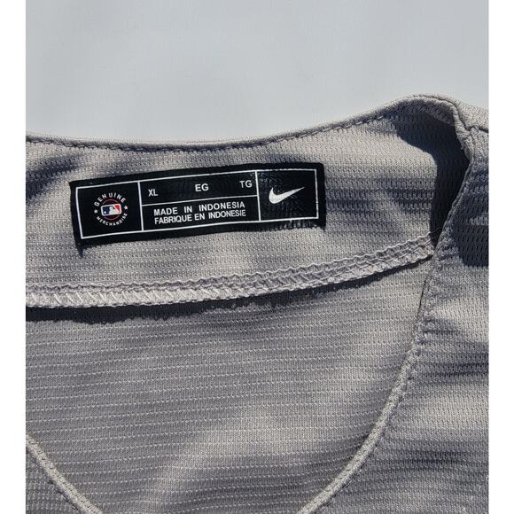 Aaron Judge #99 Stitched Mens Large Gray Away New York Yankees Jersey Size XL - Picture 3 of 6